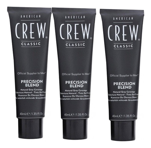 American Crew Камуфляж для седых волос Precision Blend 3*40ml Средний натуральный 4/5