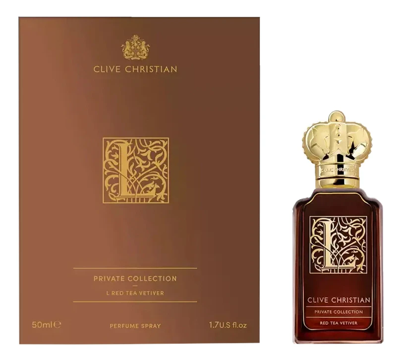 L: Red Tea Vetiver Clive Christian
