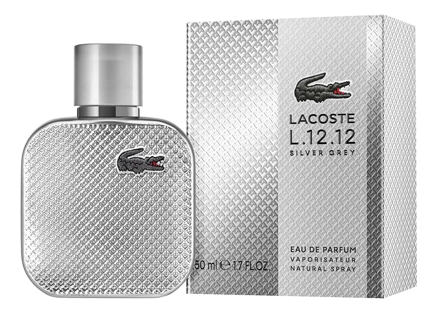 lacoste l 12 12 silver grey 50