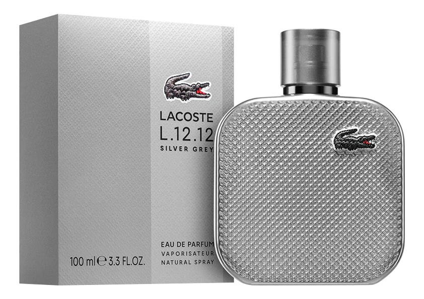 lacoste lacoste silver grey 100